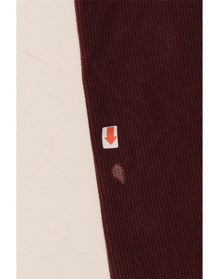 MOUNTAIN WAREHOUSE Mens Zip Neck Sweatshirt Jumper Large Burgundy Cotton Vintage Mountain Warehouse and Second-Hand Mountain Warehouse from Messina Hembry 