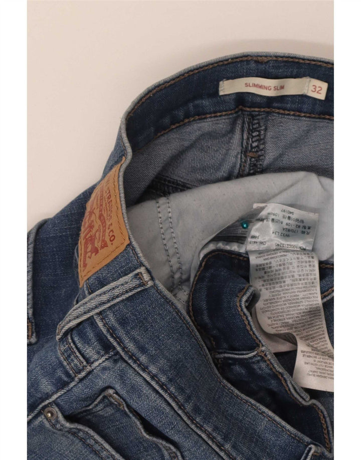Calça jeans feminina Levi's Slimming Slim W32 L34 azul algodão