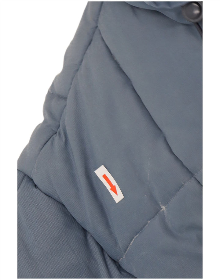 Jaqueta acolchoada masculina vintage UK 40 grande azul