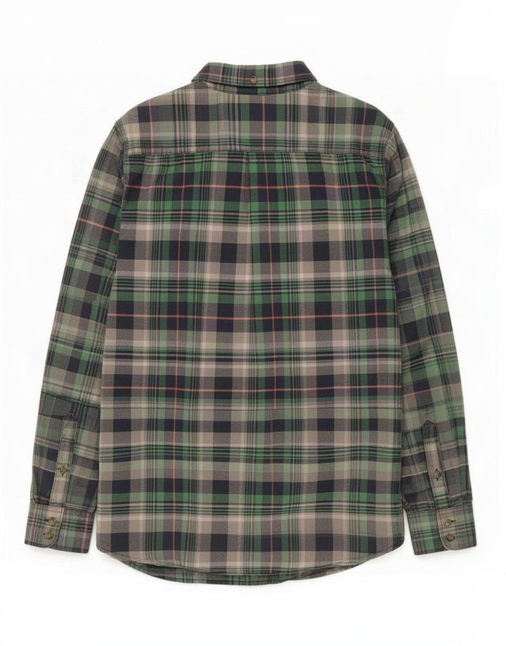 Camisa Vans Masculina Grande Verde Xadrez Algodão