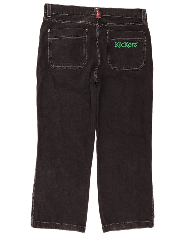 Jeans retos masculinos Kickers W36 L28 algodão preto