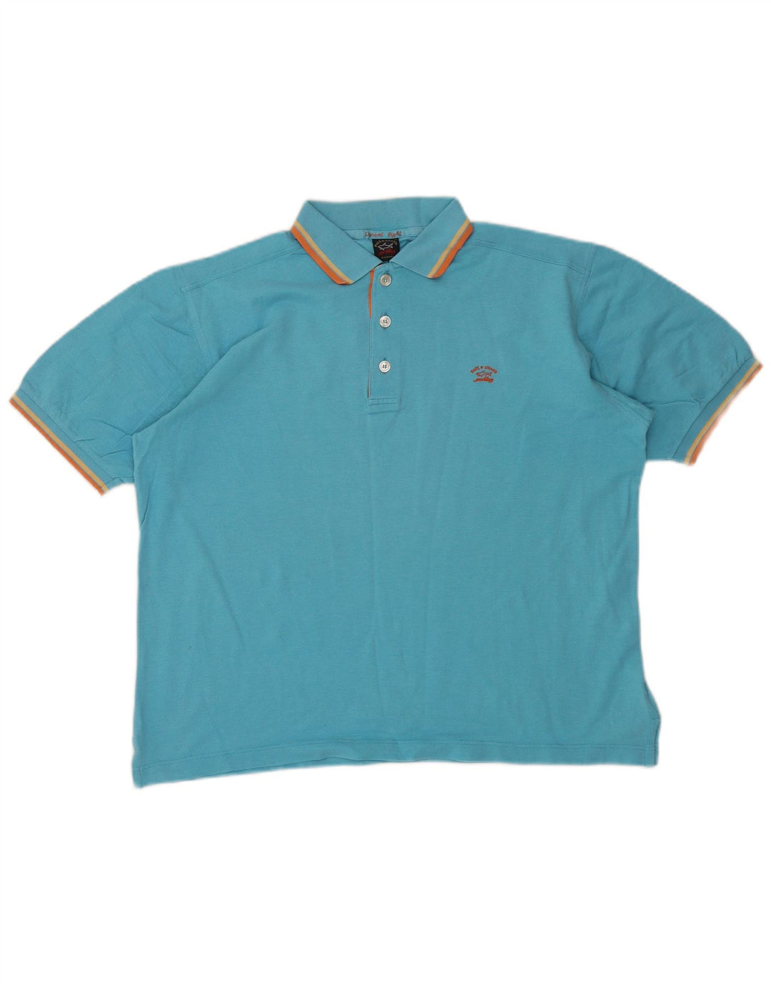Camisa polo masculina Paul & Shark azul médio