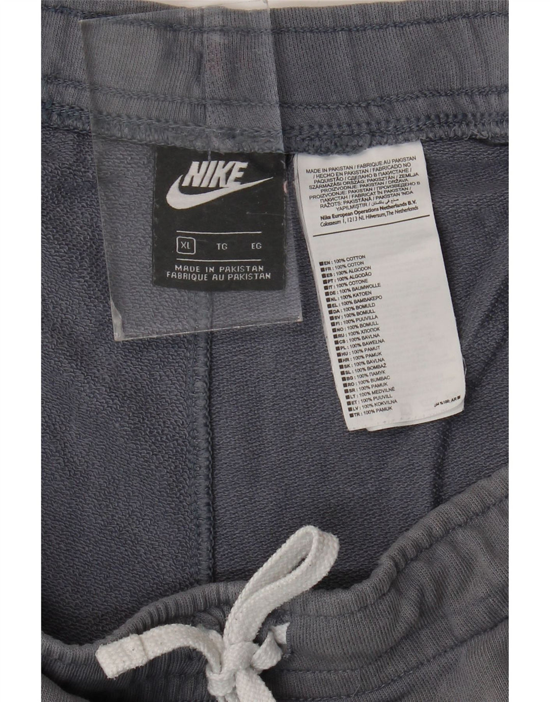Shorts esportivos gráficos masculinos Nike XL cinza algodão