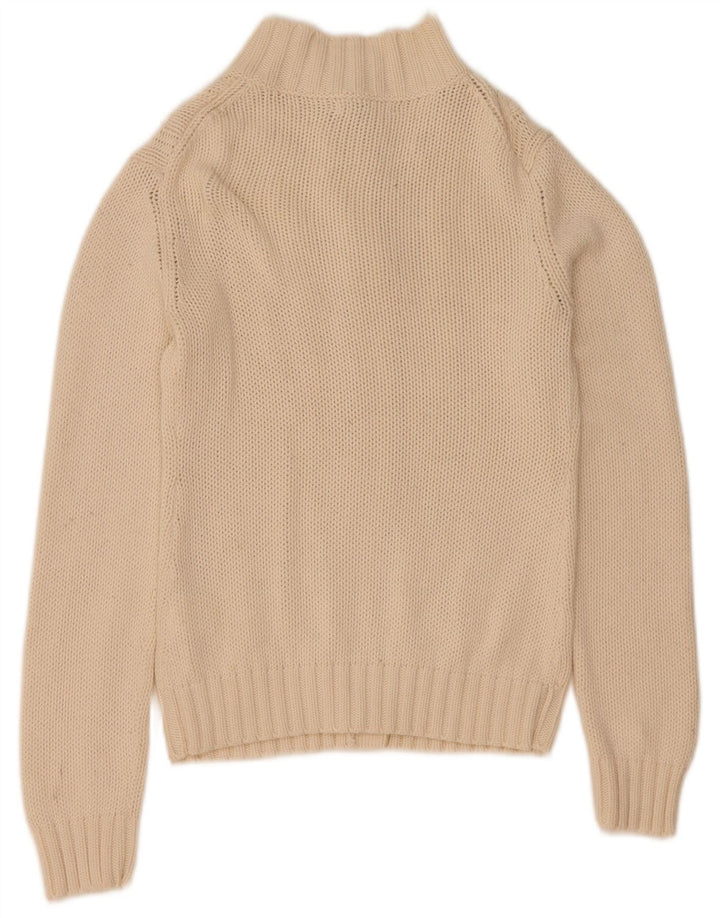 Suéter cardigã feminino North Sails UK 12 médio algodão branco