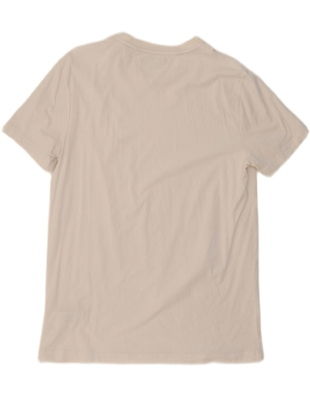 TOMMY HILFIGER Mens T-Shirt Top 2XL Off White Cotton Vintage Tommy Hilfiger and Second-Hand Tommy Hilfiger from Messina Hembry 