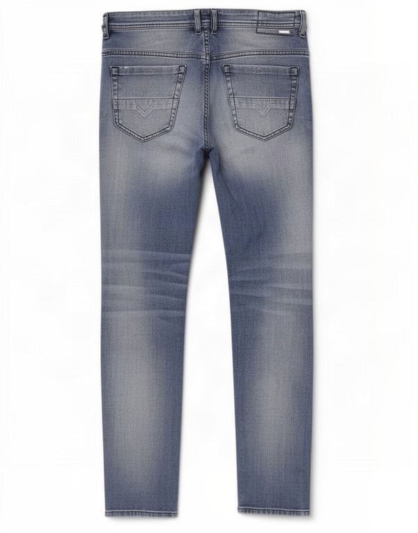 Diesel Mens Slim Jeans W34 L34 Azul Algodão
