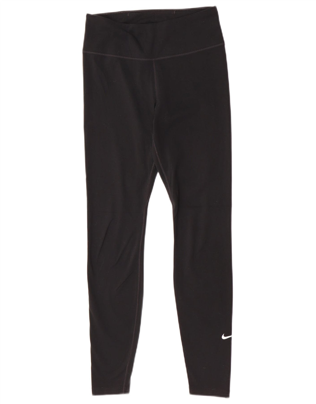 Nike Womens Dri Fit Leggings UK 8 Pequeno Preto Poliéster Esportes