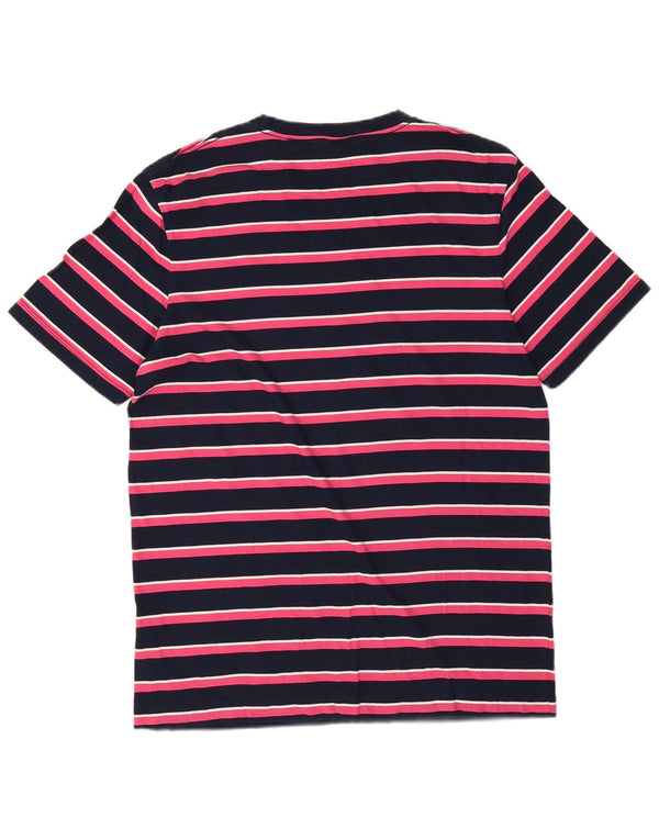 Camiseta masculina Scotch & Soda Top médio listrado azul marinho