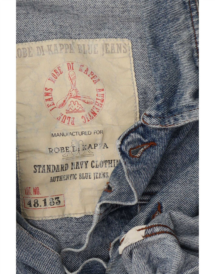 Jaqueta jeans masculina Kappa UK 42 XL algodão azul