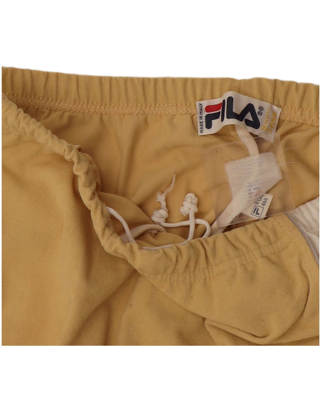 Calça de treino feminina Fila IT 44 médio amarelo colorblock triacetato