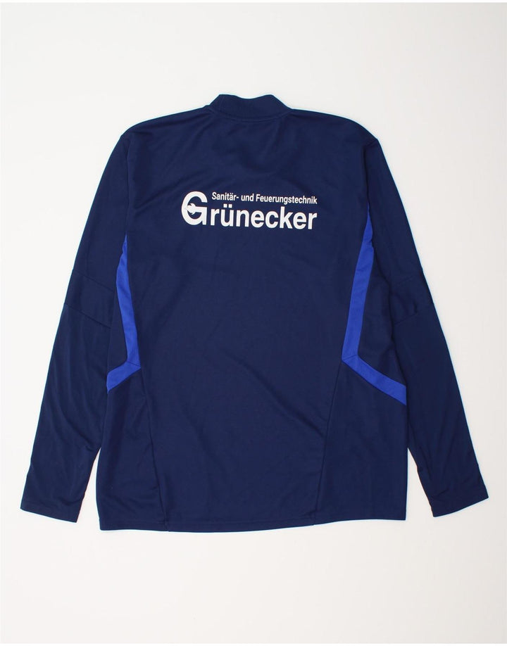 Adidas Mens Climacool Graphic Top Manga Longa XL Azul Marinho Poliéster