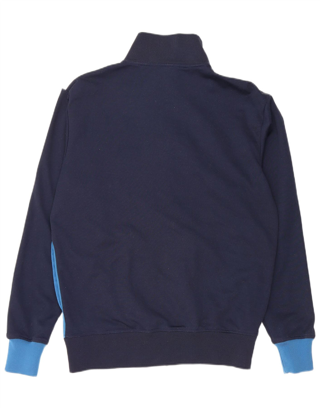 Ellesse Jaqueta masculina de agasalho médio azul marinho algodão colorblock