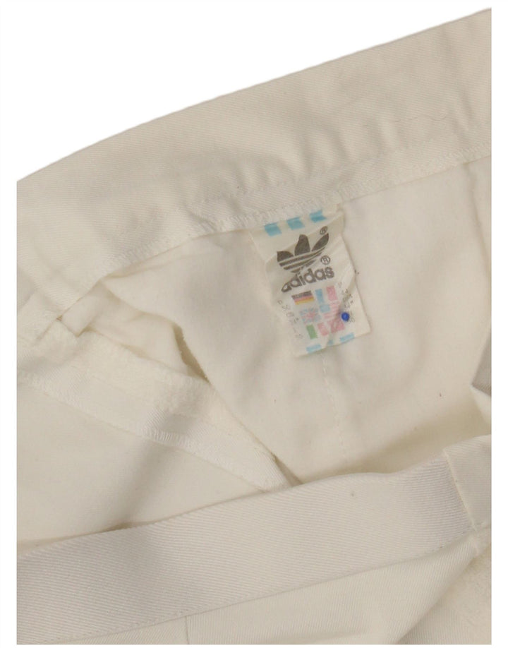 Adidas Womens Chino Shorts W34 Grande Poliéster Branco