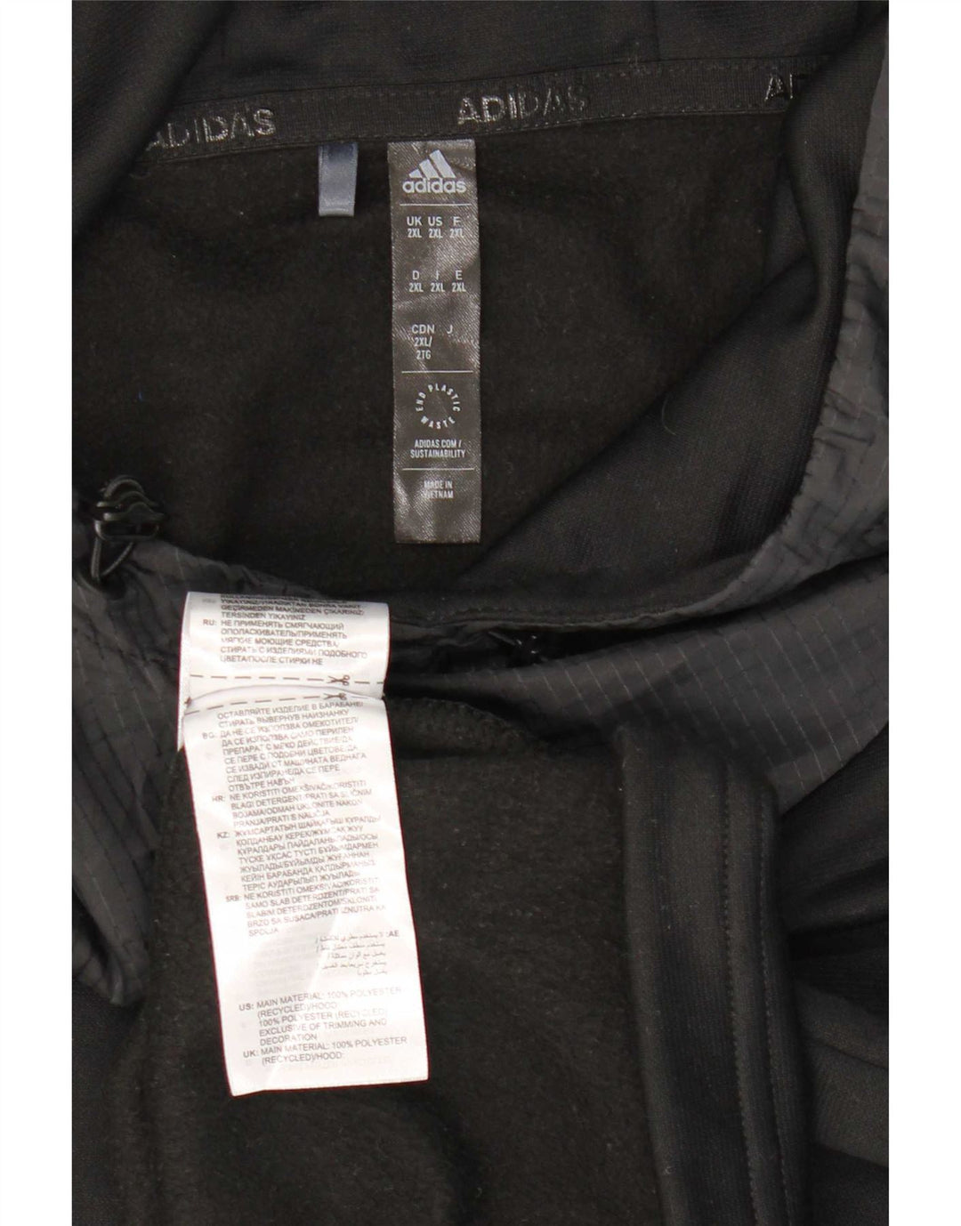 Adidas Mens Aeroready Hoodie Jumper 2XL Poliéster Preto