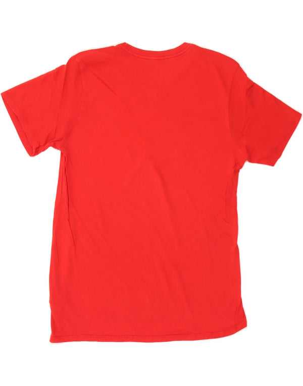 Camiseta masculina NIKE Athletic Cut Graphic Top Médio Algodão Vermelho