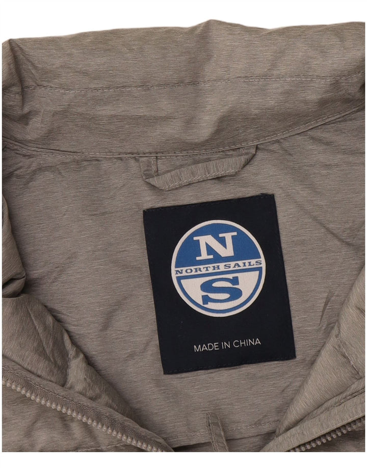 Jaqueta acolchoada feminina North Sails UK 10 pequena cinza