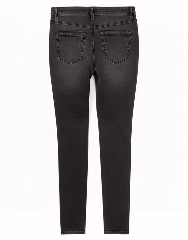Jack Wills feminino Toni Skinny Jeans W30 L32 algodão cinza