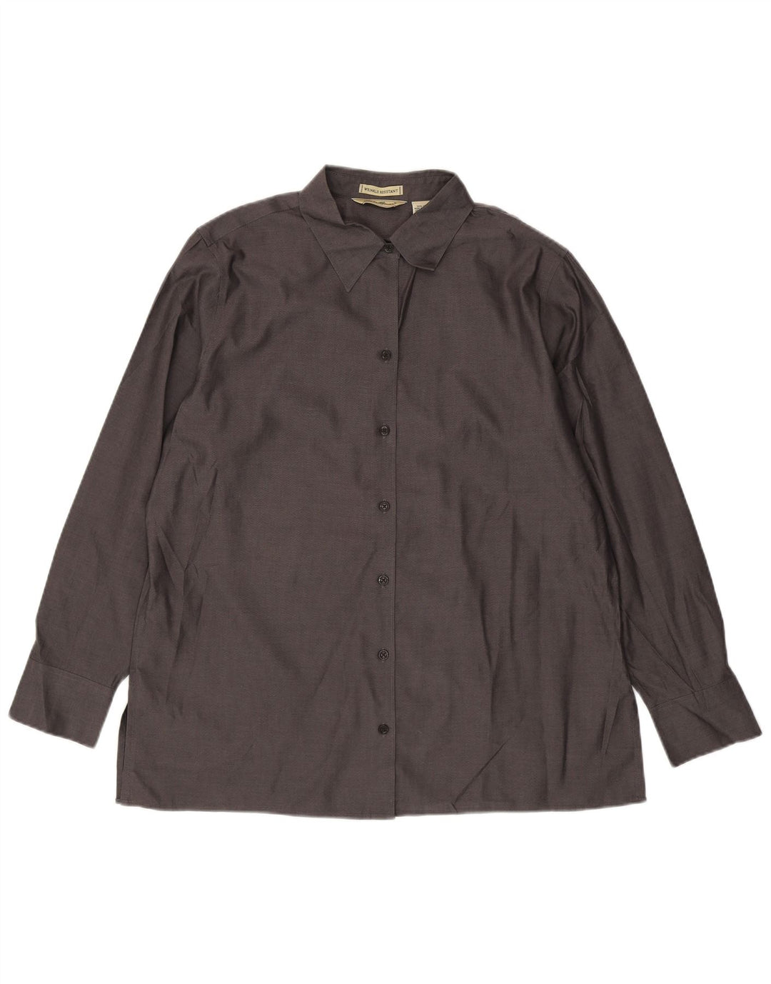 Camisa feminina EDDIE BAUER UK 18 XL algodão cinza