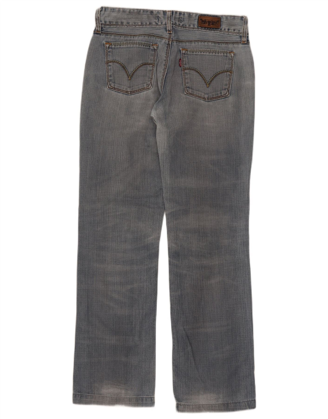 Calça jeans feminina Levi's 570 Straight W30 L31 azul algodão