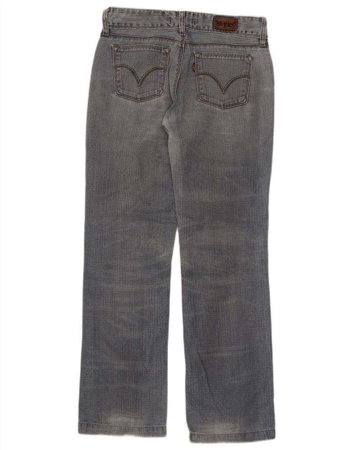 Calça jeans feminina Levi's 570 Straight W30 L31 azul algodão