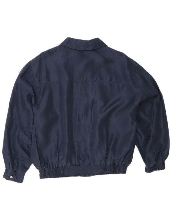 Jaqueta bomber vintage para meninos 11-12 anos azul marinho