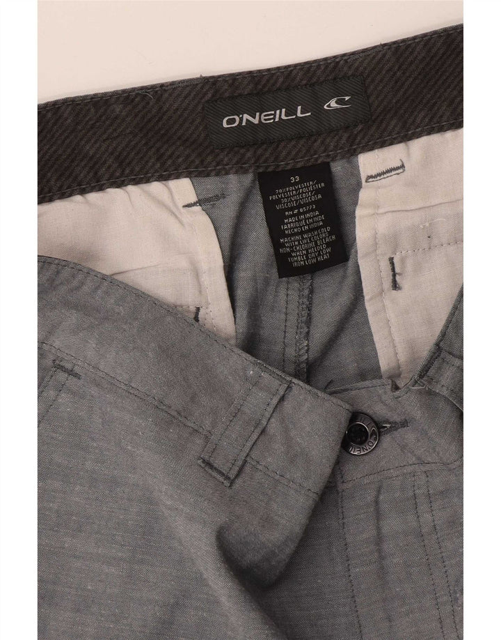 Shorts Chino masculino O'Neill W33 poliéster manchado cinza médio