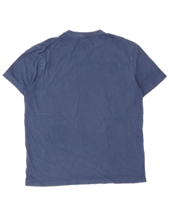 Camiseta gráfica masculina Hurley Top médio algodão azul marinho
