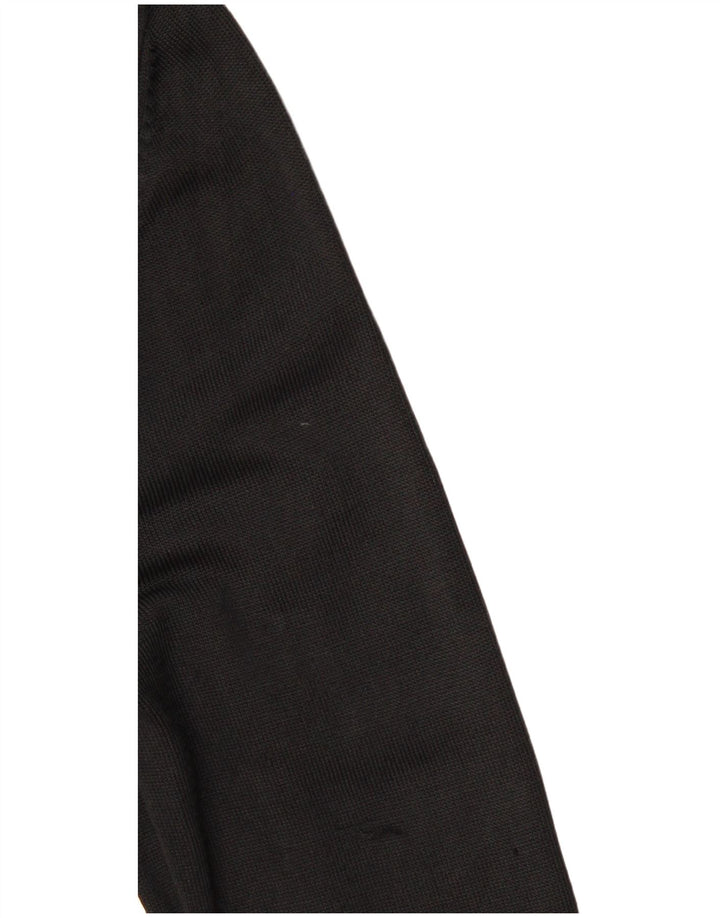Suéter cardigã feminino com zíper completo da Marks & Spencer Reino Unido 12 viscose preta média