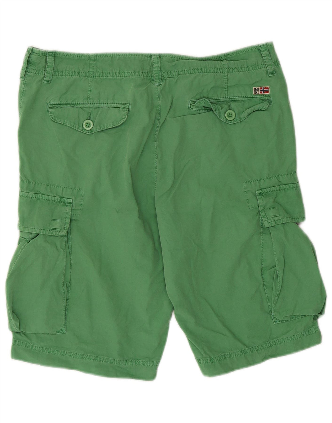 Shorts cargo masculino Napapijri W33 algodão verde médio