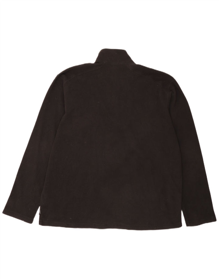 Suéter de lã masculino Helly Hansen com zíper e gola 3XL poliéster preto