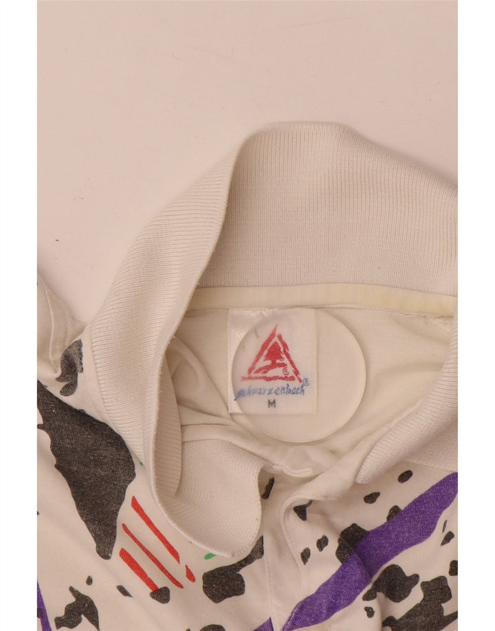 Camisa pólo VINTAGE para meninos 15-16 anos médio branco camuflado algodão