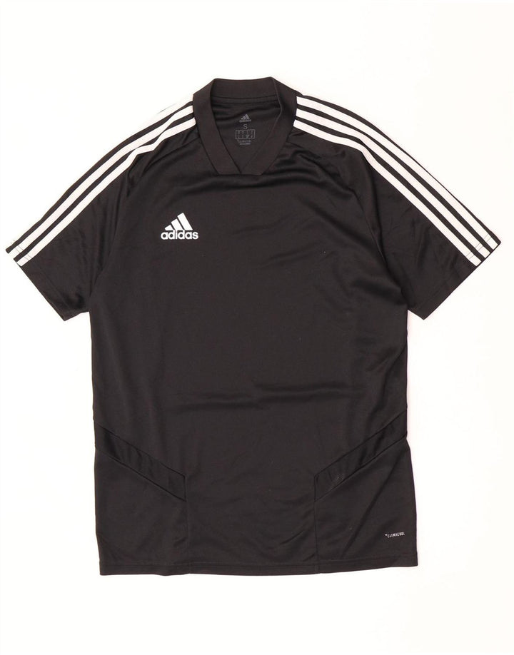 Adidas Mens Climacool Camiseta Top Pequeno Poliéster Preto