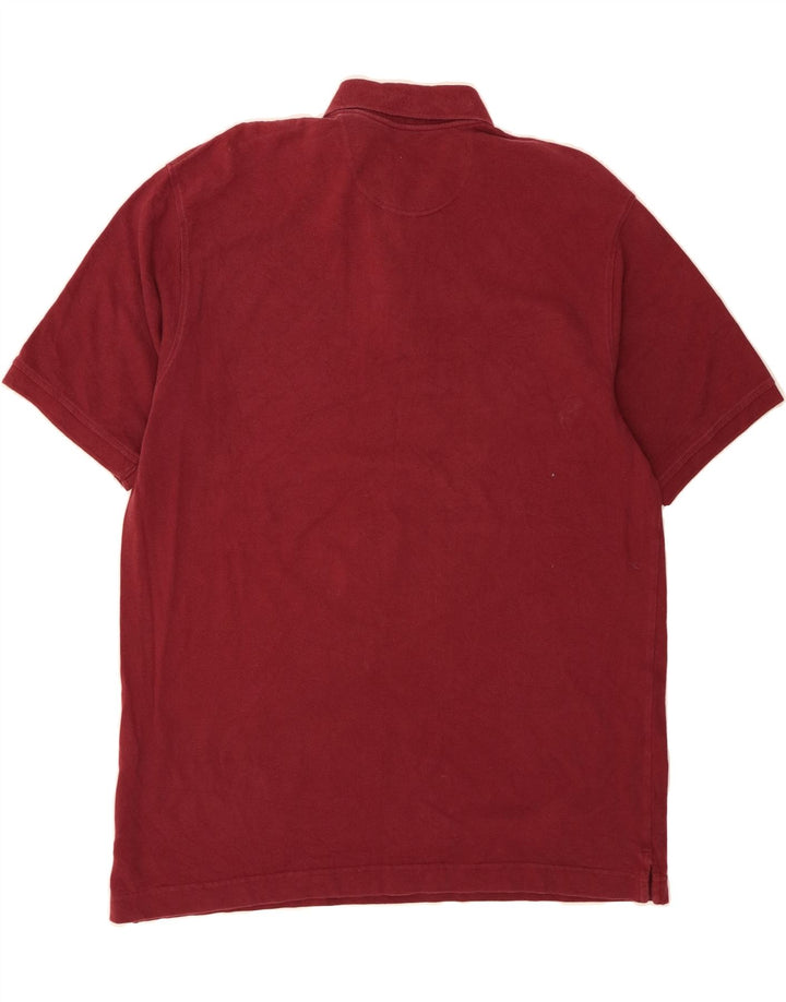 DOCKERS Mens Polo Shirt XL Burgundy Cotton Vintage Dockers and Second-Hand Dockers from Messina Hembry 