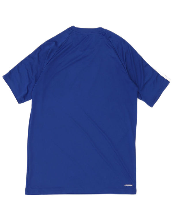 Camiseta Adidas Menino Aeroready Top 15-16 Anos Azul Poliéster