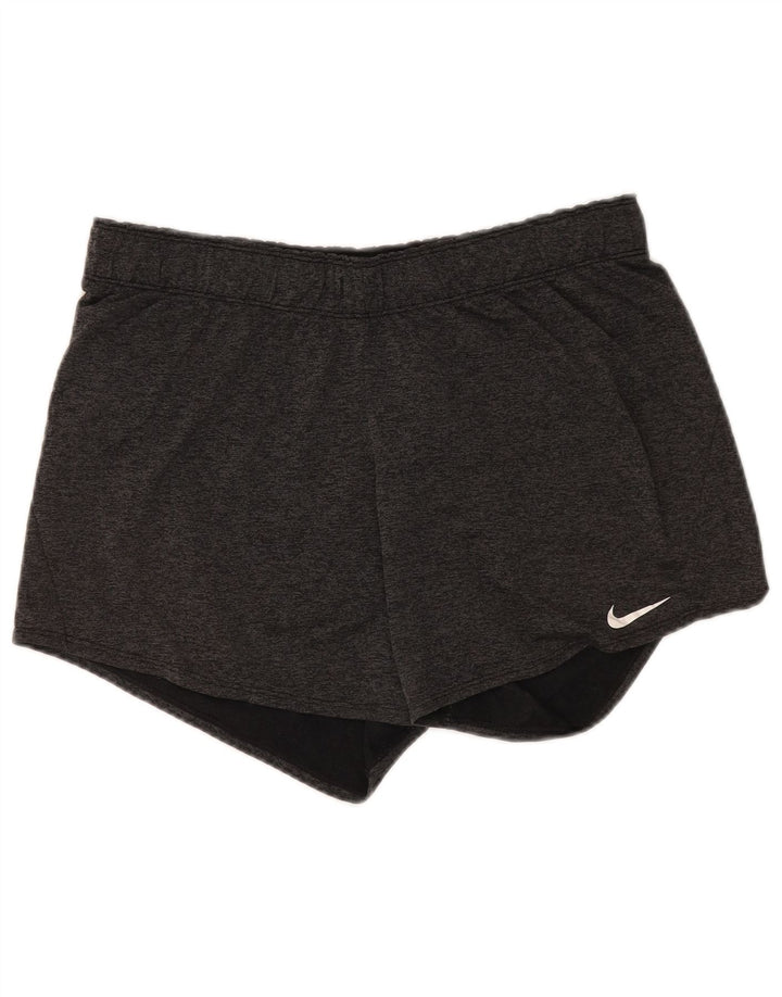 Shorts esportivos masculinos Nike Dri Fit grande poliéster cinza