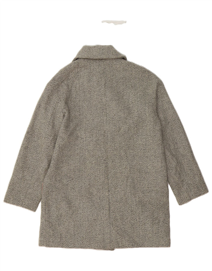 OASIS Womens Double Breasted Coat UK 14 Medium Grey Vintage Oasis and Second-Hand Oasis from Messina Hembry 