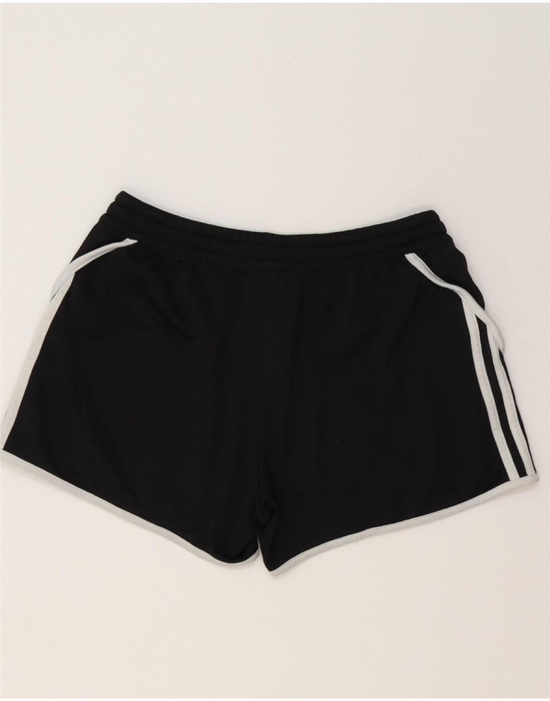 Shorts esportivos femininos ADIDAS UK 10 pequeno poliéster preto