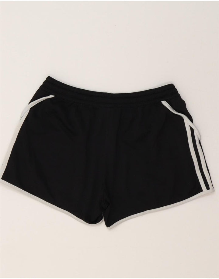 Shorts esportivos femininos ADIDAS UK 10 pequeno poliéster preto