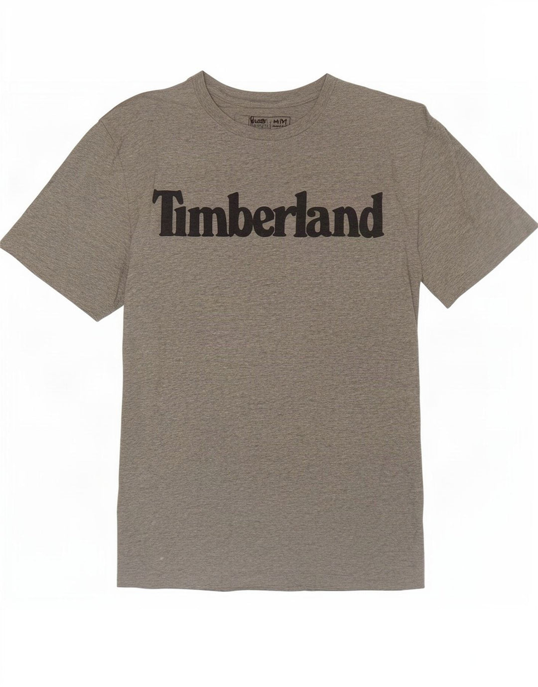 Camiseta masculina Timberland Regular Fit Graphic Top cinza médio algodão