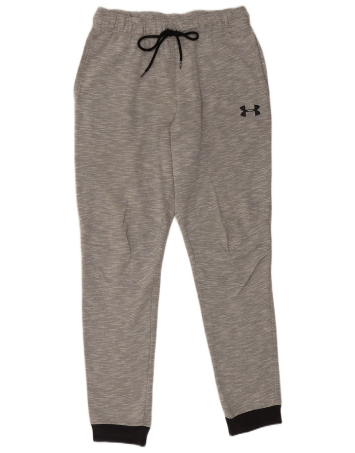 UNDER ARMOUR Calça masculina de treino Cold Gear Joggers cinza grande manchado