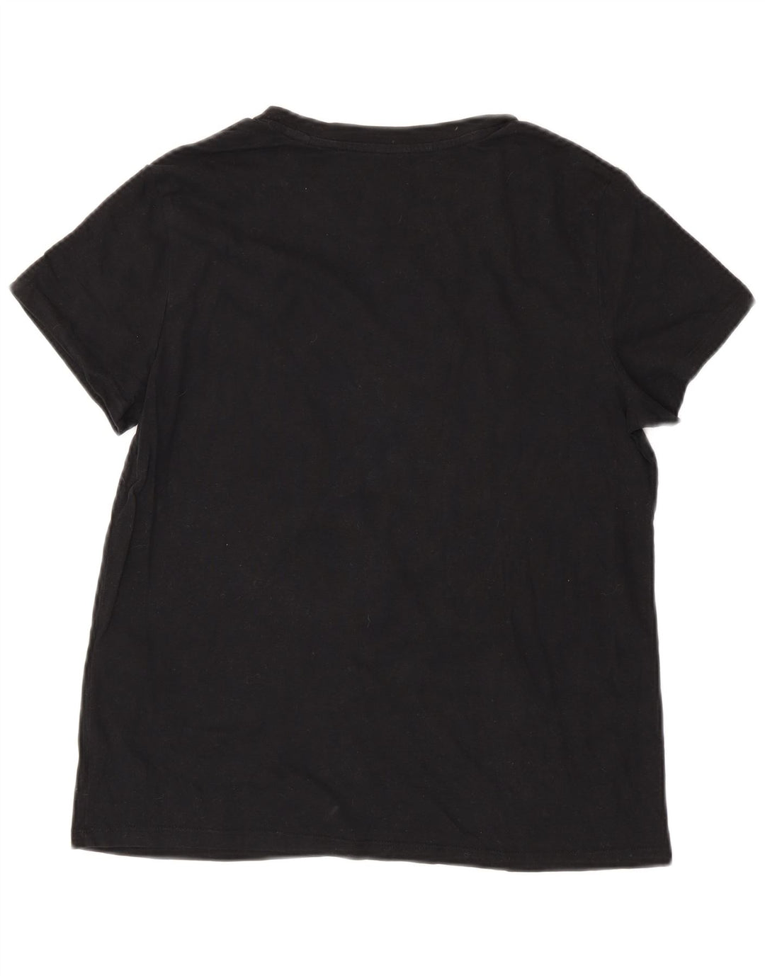 Camiseta feminina LEVI'S UK 12 algodão preto médio