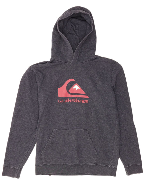Quiksilver Boys Graphic Jumper com capuz 15-16 anos XL azul marinho algodão