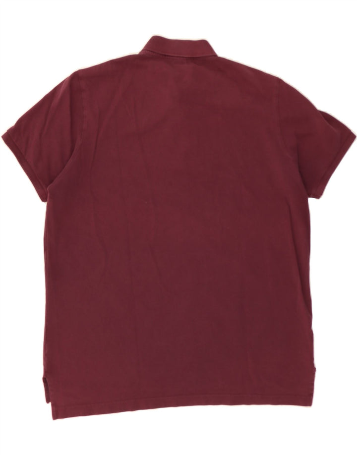 U.S. POLO ASSN. Mens Polo Shirt Large Burgundy Cotton Vintage U.S. Polo Assn. and Second-Hand U.S. Polo Assn. from Messina Hembry 