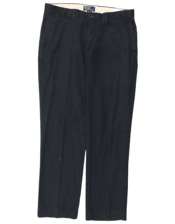 Polo Ralph Lauren Calça Chino Masculina Reta W38 L32 Algodão Azul Marinho