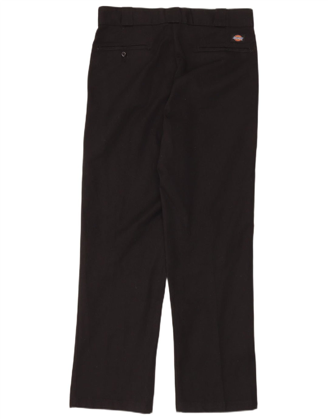 Calças Chino retas masculinas Dickies W34 L32 poliéster preto