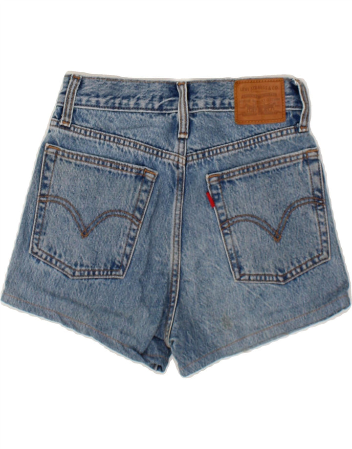 LEVI'S Boys Wedge Denim Shorts 7-8 Years W23 Blue Cotton Vintage Levi's and Second-Hand Levi's from Messina Hembry 