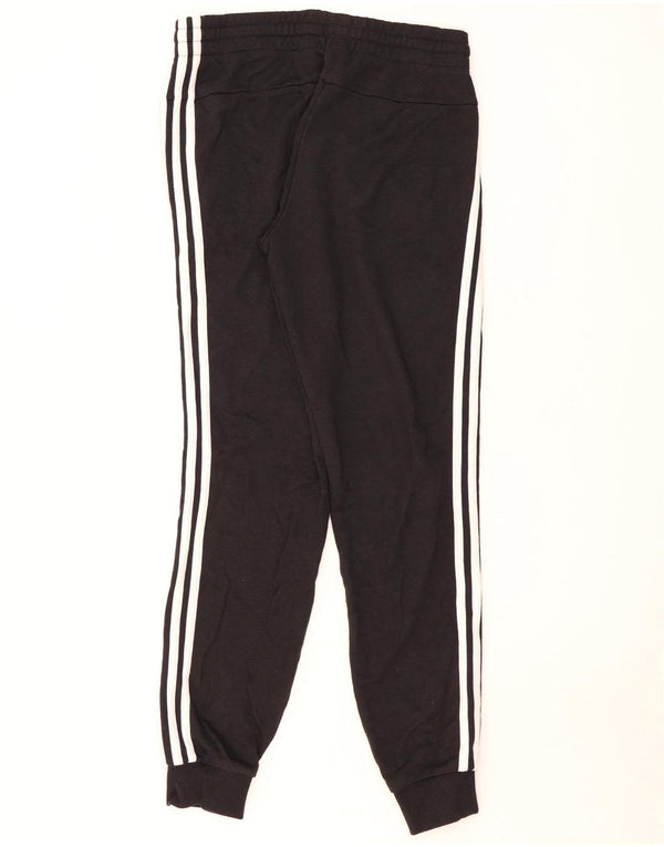 Calça de treino feminina Adidas Joggers UK 8/10 pequeno algodão preto