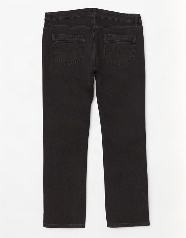 Jeans Marks & Spencer curto bootcut feminino Reino Unido 12 médio W34 L27 preto