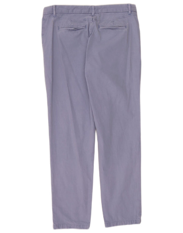 Calça Chino Feminina Marks & Spencer Slim UK 12 Médio W32 L28 Algodão Azul