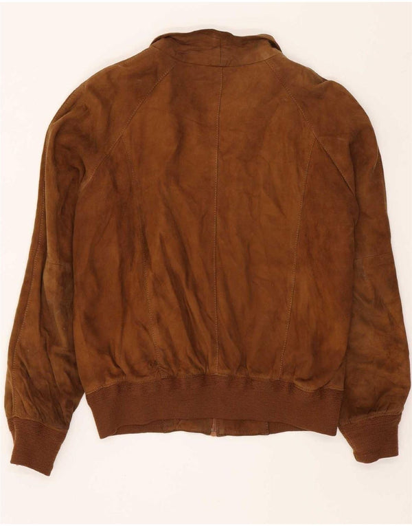 Jaqueta masculina vintage de camurça IT 48 bege médio